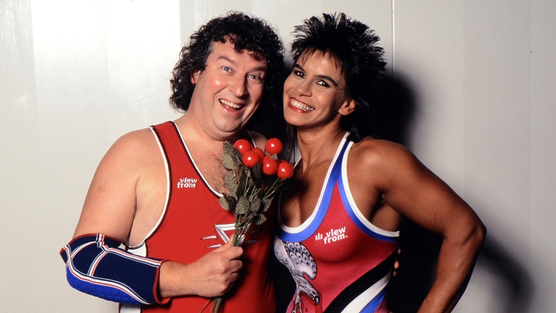 Bernadetter Hunt with Paul Bradley ahead of Comic Relief in 1997