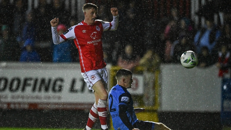 Chris Forrester clips home St Pat's third goal