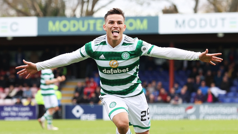 Alexandro Bernabei celebrates scoring to make it 2-0