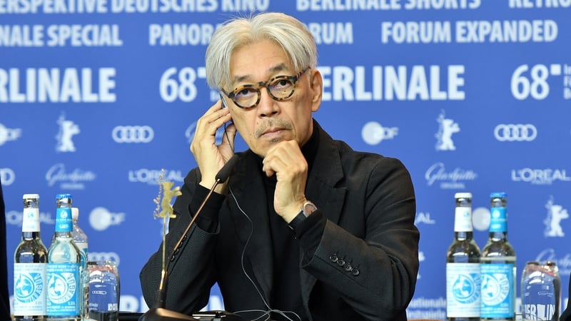 Ryuichi Sakamoto, pictured at the Berlin International Film Festival in February 2018