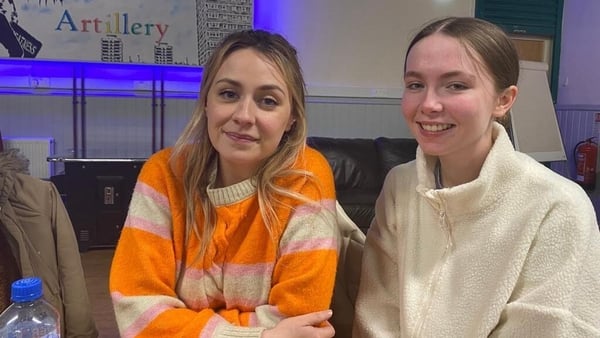Emer (L) and Cara (R) both highlighted that political instability is impacting people's lives