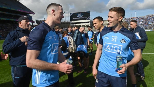 Brian Fenton and Paul Mannion of Dublin