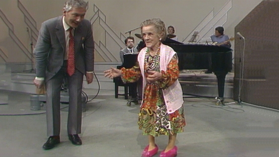Gay Byrne and Little Eileen, 1983.