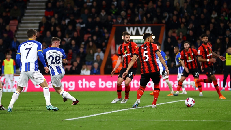 Evan Ferguson backheels Brighton into the lead