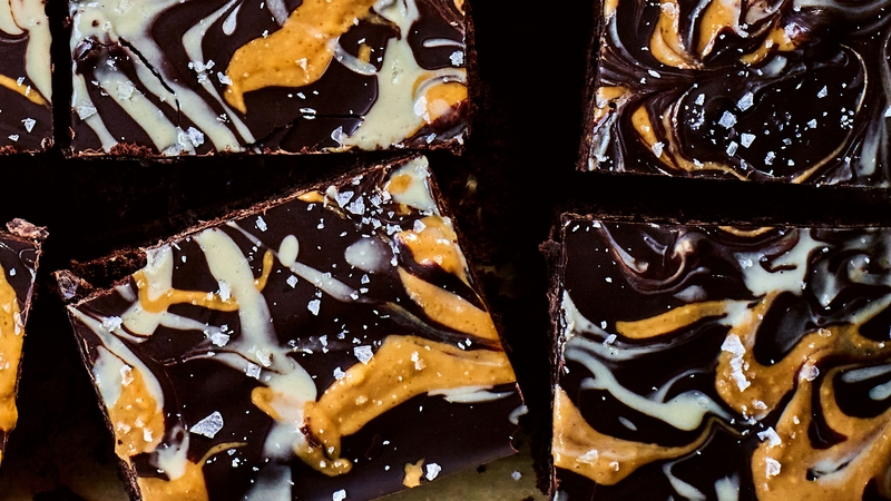 Peanut butter and tahini give this bake a nutty, delicious flavour profile.