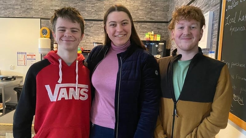 The Crisis Café in Newry was set up by Inez Murray (centre) and friends