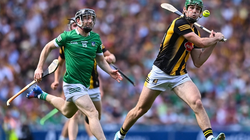 Eoin Cody gets a shot away in the 2022 All-Ireland hurling final