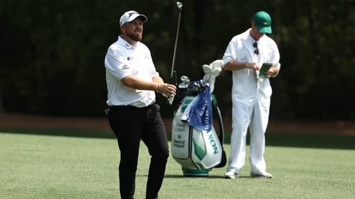Shane Lowry on the 11th at Augusta
