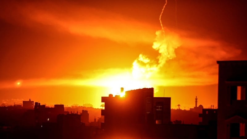 Militant group Hamas said several airstrikes had been carried out on Gaza