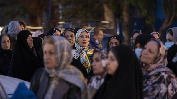 Iranian women gather in the capital Tehran