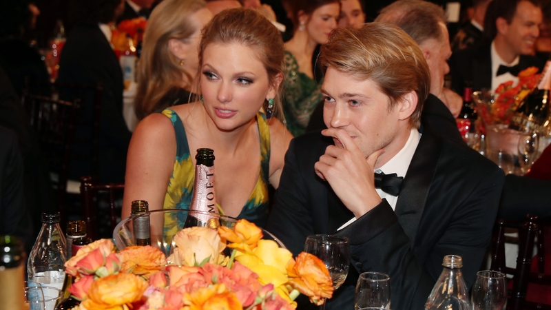 Taylor Swift and Joe Alwyn, pictured at the Golden Globe Awards in Beverly Hills in January 2020