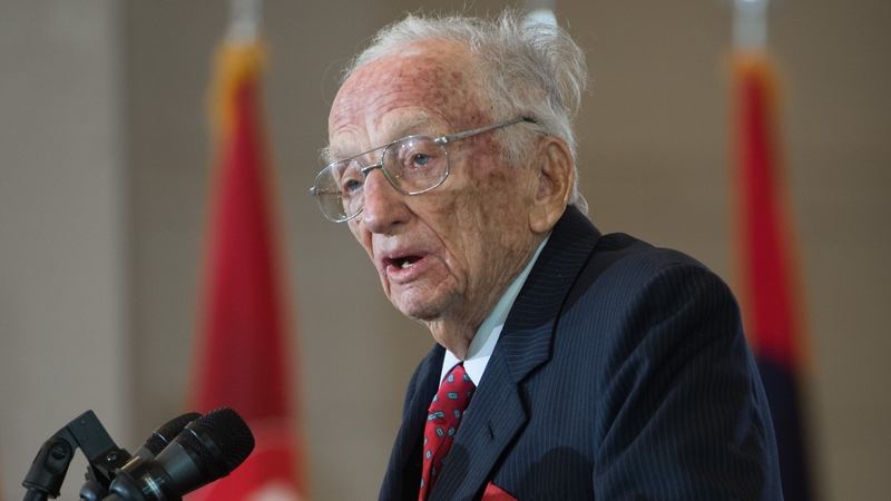 Benjamin Ferencz pictured in 2018