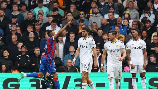 Jordan Ayew scored twice for Crystal Palace in the second half