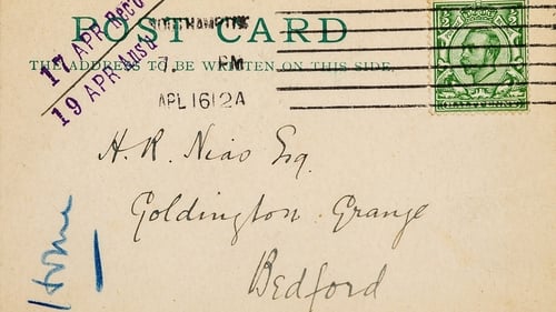 The postcard was written just 36 hours after the Titanic had sunk, and is expected to fetch between £2,000 and £3,000