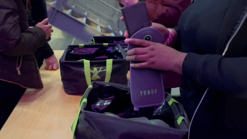 The Yondr pouches are used in entertainment spaces but also in schools and courtrooms