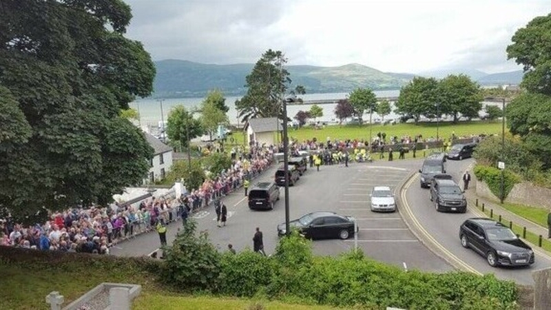 Crowds lined the streets of Carlingford during Mr Biden's trip to the town in 2016 as Vice-President
