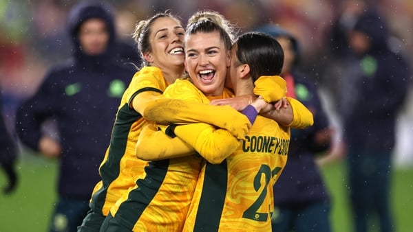 Charlotte Grant of Australia celebrates an impressive victory