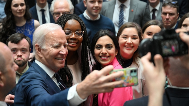 Taking time for some selfies at Ulster University