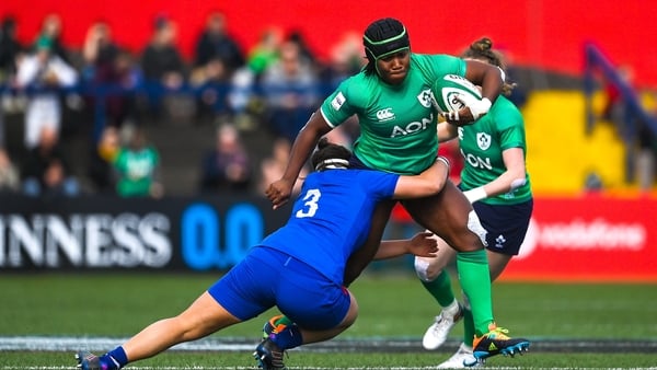 Linda Djougang has started at both tighthead and loosehead prop for Ireland during this championship