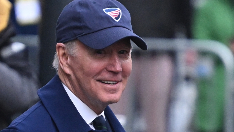 A smiling Joe Biden in Dundalk