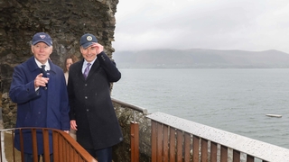 Joe Biden visits Carlingford castle in Co Louth