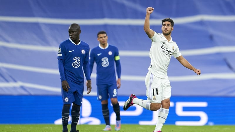 Marco Asensio doubled Real Madrid's lead