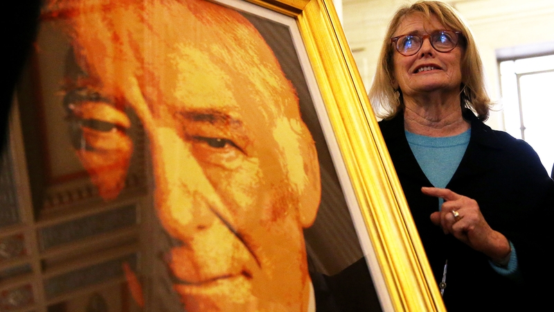 Marie Heaney, wife of poet Seamus Heaney, is a special guest of Joe Biden at his joint address to the Dáil