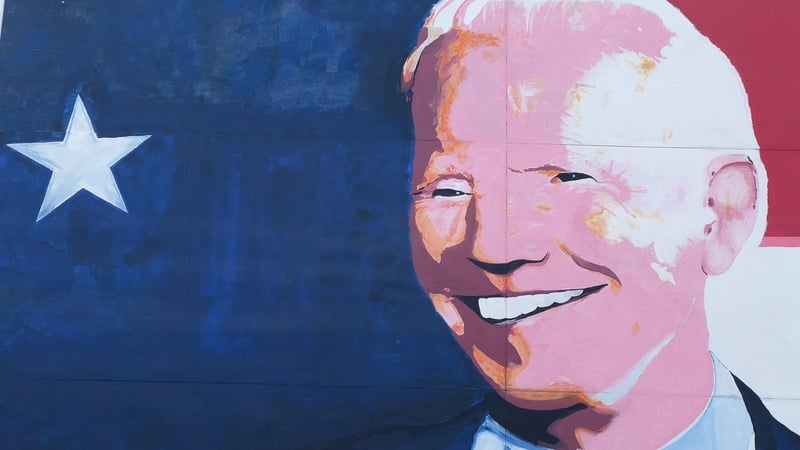 The pop-art mural paying tribute to the US President in Ballina