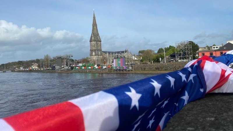 The President will address people outside St Muredach's Cathedral at approximately 9pm