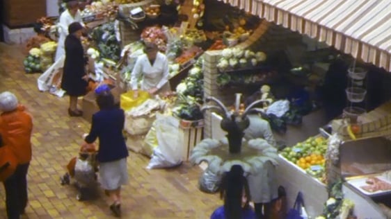 The English Market in Cork city centre, 1983.