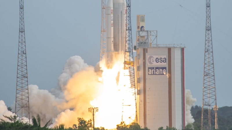 The spacecraft was launched on a rocket from French Guiana (Pic: European Space Agency)