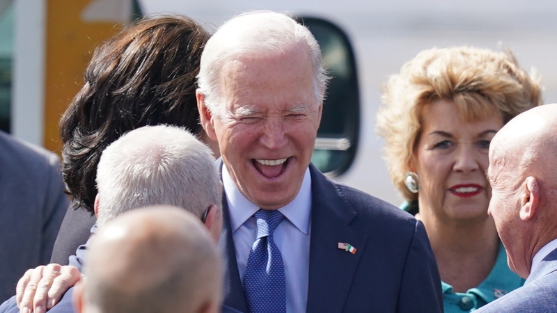 Joe Biden in Aerfort Chnoc Mhuire