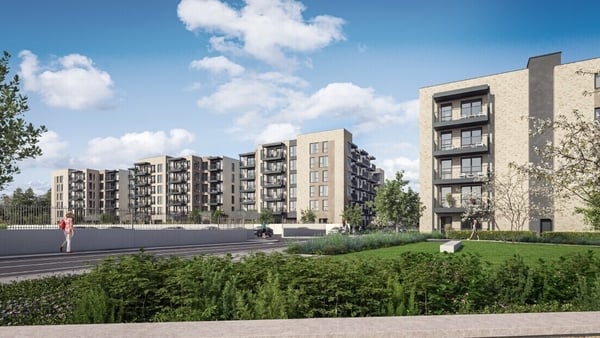 The scheme comprises five blocks rising up to six storeys
