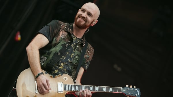 Mark Sheehan of The Script performs at Croke Park in 2015