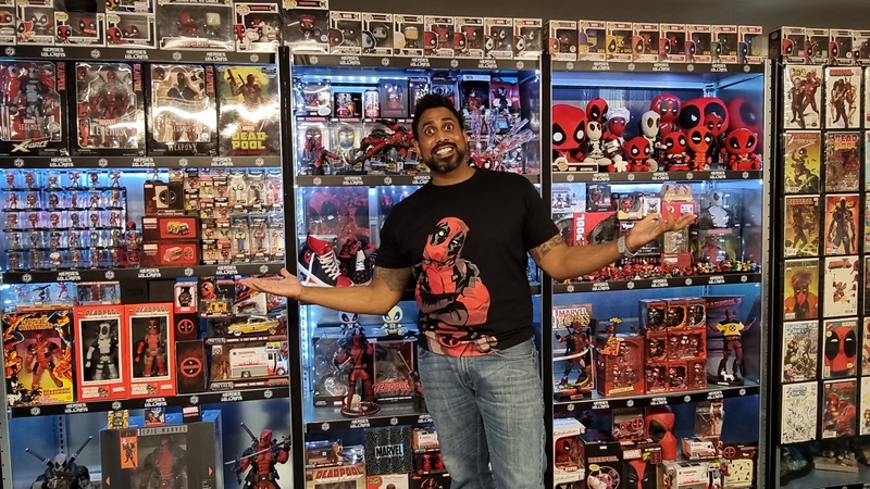 Gareth Peter Pahliney said he achieved his 'lifelong dream' by breaking the Guinness World Record for the largest collection of Deadpool memorabilia with a total of 2,250 items collected
