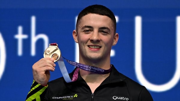 Rhys McClenaghan claimed his second European gold medal
