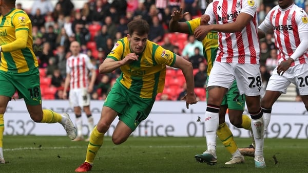 Jayson Molumby of West Bromwich Albion celebrates