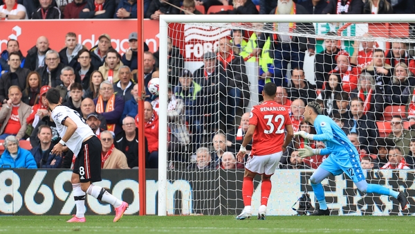 Fernandes headed wide just before half-time