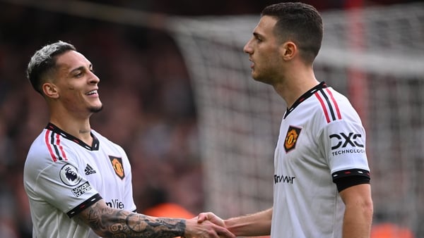 Antony and Diogo Dalot got the goals for the visitors