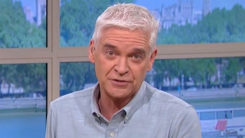 Phillip Schofield thanking viewers during his This Morning return on Monday Screengrab: This Morning/ITV