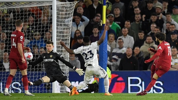 Mo Salah makes it 4-1 to Liverpool at Elland Road
