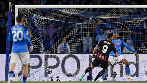 Olivier Giroud netted just before the brreak