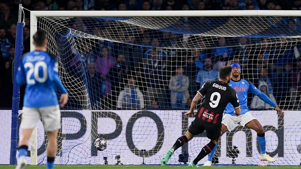 Olivier Giroud netted just before the brreak