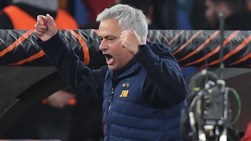 It was a good night for Roma boss Jose Mourinho