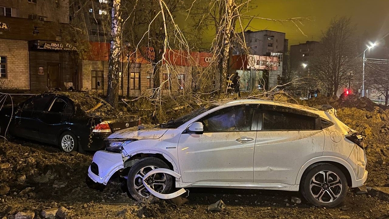 Images released by local authorities showed damaged buildings and vehicles