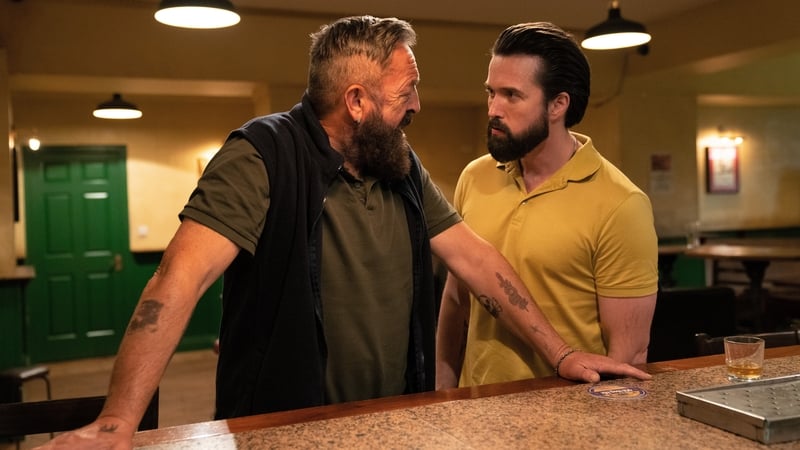 Father and son - Bren (Francis Magee) and Jimmy (Emmett J Scanlan) in Sunday's KIN