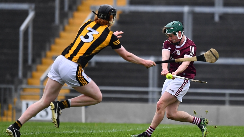 Reuben Davitt - pictured above during last year's U20 Leinster championship encounter with Kilkenny - was Galway's goal scorer against Wexford
