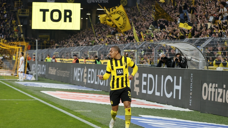 Donyell Malen claimed Dortmund's fourth goal against Eintracht Frankfurt