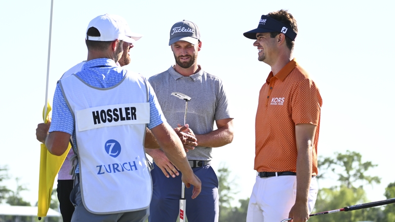 Beau Hossler and Wyndham Clark after finishing their third round