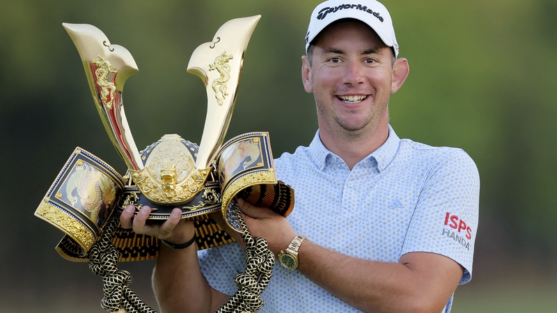 Australia's Lucas Herbert celebrates his win